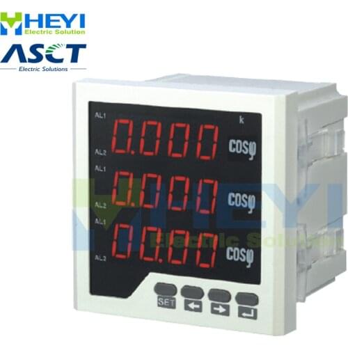 LED power factor indicator Three phase digital power factor meter with RS485 COS meter