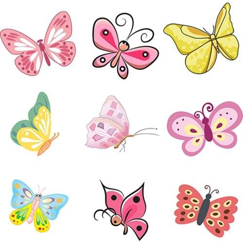 Three Ratels Butterfly Wall Stickers