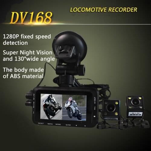 Motorcycle DVR Dash Cam Dual HD 1080P DVR Camera 3.0 Inch Screen 140 Wide Angle IP67 Waterproof Camera Night Vision G-sensor