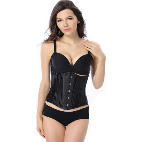 Women Corset Waist Trainer Black Sexy Steel Boned Steampunk Party Corsets And Bustiers Gothic Clothing Corsage Modeling Strap