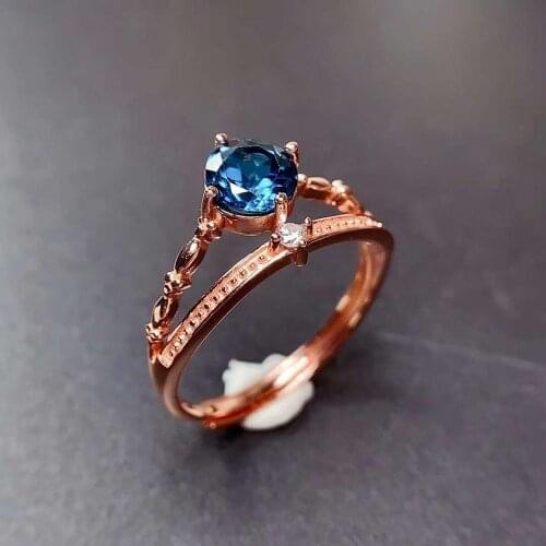 Natural Garnet Gemstone Crown Topaz Ring S925 Sterling Silver Fine Fashion Exquisite Wedding Jewelry for Women Free Shipping