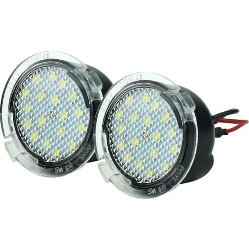 1pair LED Under Side Mirror Puddle Light for Ford Edge Fusion Flex Explorer Mondeo Taurus F-150 Expedition