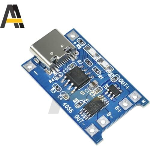 18650 TC4056A TP4056 Micro USB Lithium Battery Charger Module 5V 1A Charging Board With Protection Dual Functions