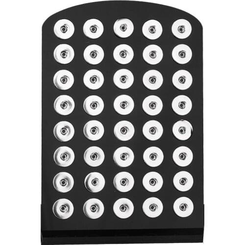 2017 Newest Acrylic Snap Button Stands Display Detachable Set Jewelry Holder for 40pcs Snaps 18mm diy Accessories Board