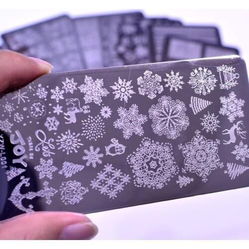2021 New Arrivals Nail Art Stamp Stamping Image Plate Stainless Steel Nail Template Manicure Stencil Tools 21 Designs For Choose