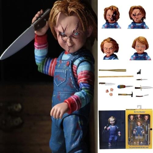4inch 10cm NECA Childs Play Good Guys Ultimate Chucky Action Figure Collectible Model Toy Gift