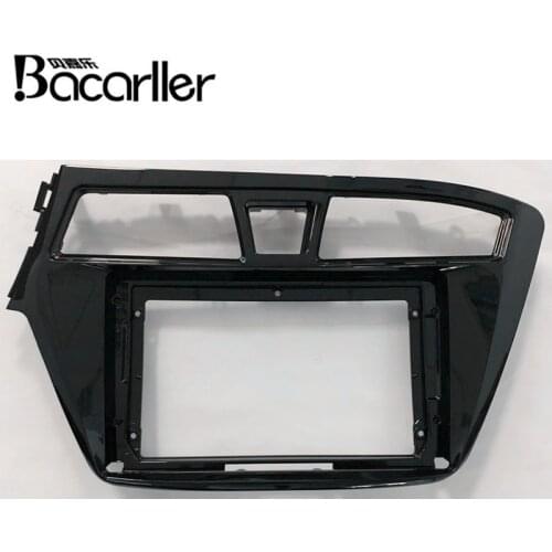 9 Inch Car Fascia For HYUNDAI I20 Left Wheel 2015-2017 One/ Double Din Car Dvd Frame Install Panel Dash Mount Installation