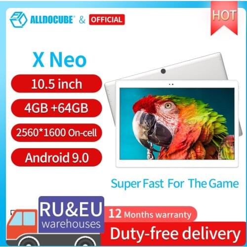 Alldocube X Neo Dual 4G LTE Tablet Android 9.0 Snapdragon 660 4GB RAM 64GB ROM 10.5 Inch Super Amoled Screen 2.5k 2560×1600 IPS