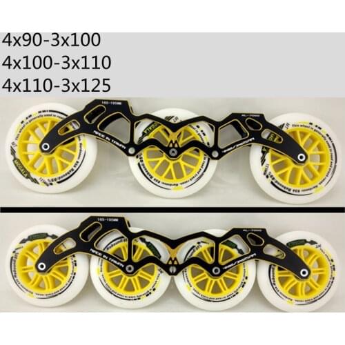 Free shipping speed skate frame two in one 4x100-3x110 mm
