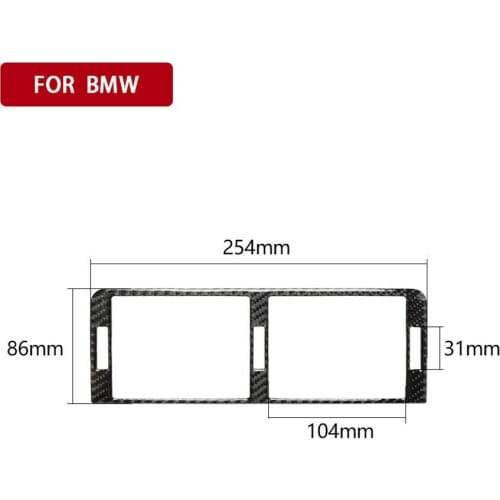 For BMW 3 Series E46 1998-05 Carbon Fiber Central Control Outlet Air Vent Trim Decoration Air Vent Outlet Covers For Car Accesso