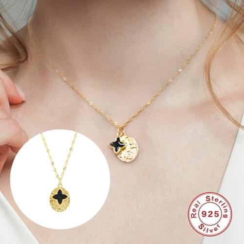 BOAKO One Piece Necklace For Women Cross Enamel Chain Around The Neck Collares Para Mujer Bijoux Femme Vintage Collares Goth