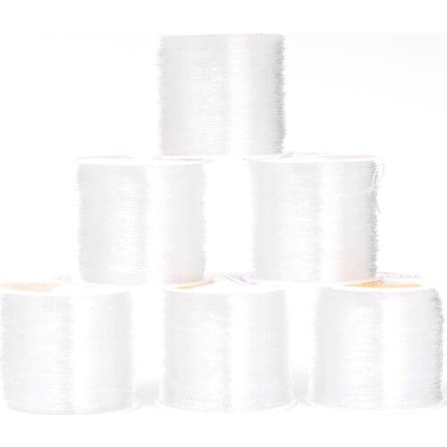 Length: 100 Meters Thickness: 0.6mm Crystal Bead , Used For Diy Jewelry Elastic Transparent Thread Process