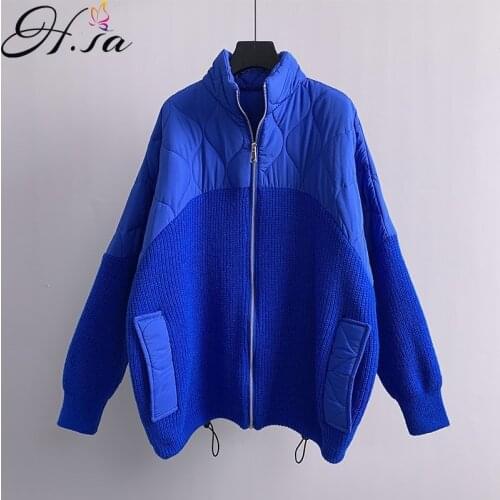 Женские синие куртки Hsa China At AliExpress