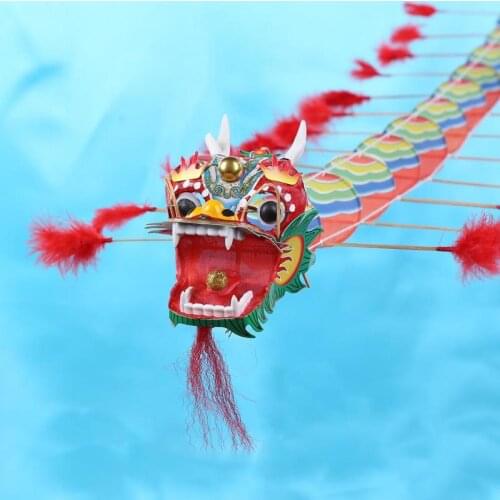 Chinese Traditional Dragon Kite Chinese Design Decoration Flying Games Kite Fordable Children Outdoors Fun Sports Play Toys