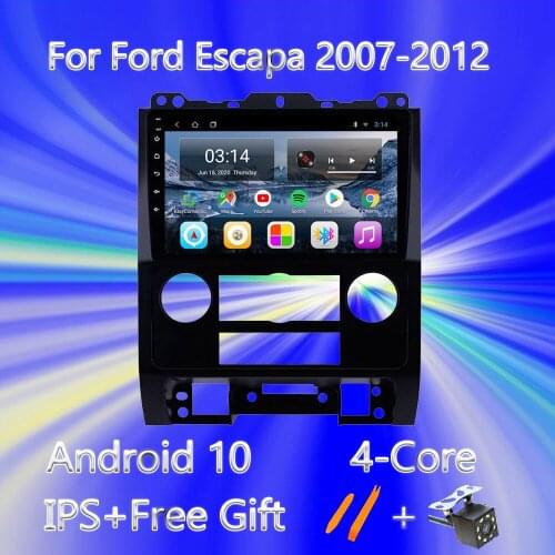 9" IPS Android 10.0 Smart Car Radio Multimedia Player For Ford Escape 2007-2012 Touchscreen Stereo Auto Player Carplay Bluetooth