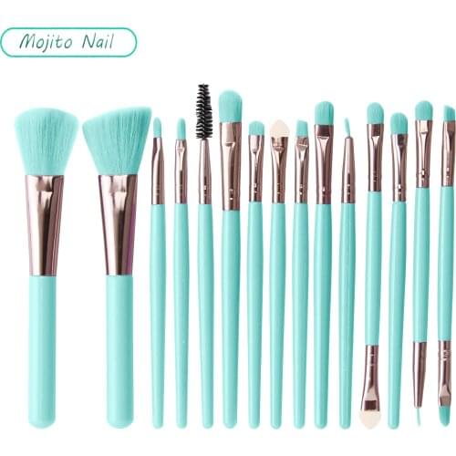 15Pcs/1Set Fashion Makeup Brushes Set For Foundation Powder Blush Eyeshadow Concealer Lip Make Up Tools Cosmetic Brush for Women