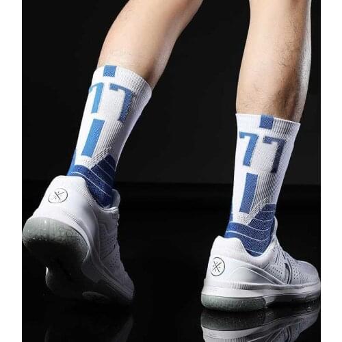 2021 New Luka Doncic 77 Basketball Player Star Thick Sport Crew Towel Socks Professional Breathable Sweat-absorbent Sports Socks