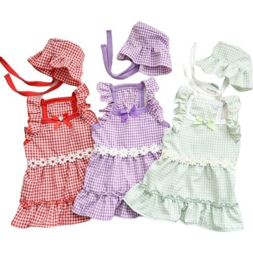 Pet Clothing Dog Dress Hat Outdoor Travel Dog Clothes Princess Skirt Pomeranian Maltese Poodle Bichon Schnauzer Dog Costume