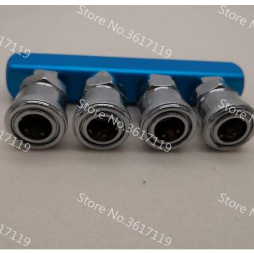 SML-4 Quick Connector Air Hose pneumatic aluminum row bar
