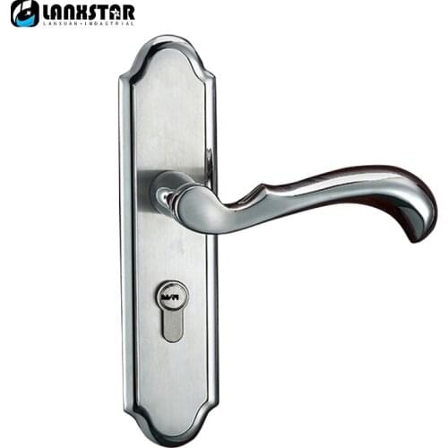 Manufacturer Offer High-quality Stainless Steel Interior Door Lock Handle Split-lock Mute Lockcore Machinery Door-locks