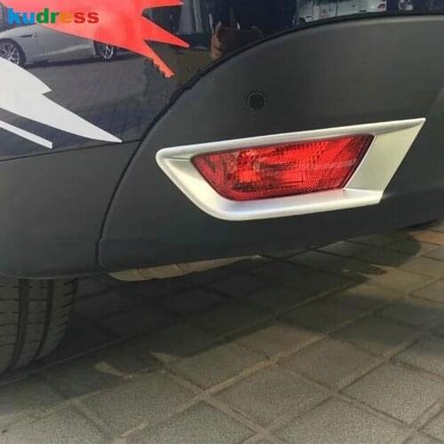 For Jaguar F-Pace 2016 2017 2018 Auto Accessories Matte ABS Car Front Fog Light Lamp Foglights Cover Trim Styling Sticker