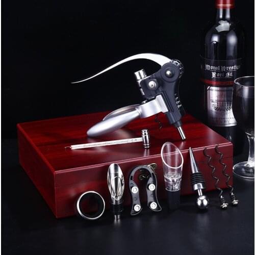 Zinc Alloy Rabbit Red Wine Opener Tool Set Cork Bottle Opener Kit professional Corkscrew Pourer Set Bottle Openers Kitchen Tools