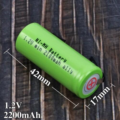 Replacement Battery for Braun Oral B 3745 3728 3762 7000 3731 P7000 D25 D28 Electric Toothbrush 1.2V 42mm x 17mm Batteries