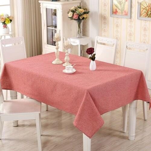 Modern Minimalist Yarn-Dyed Cotton Plain Style Rectangle Tablecloth Table Tablecloth Table Cloth table cloth knit coffe table