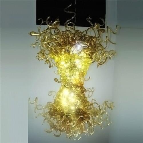 Unique Design LED Handmade Blown Chihuly Murano Glass Chandelier Lighting Fixture