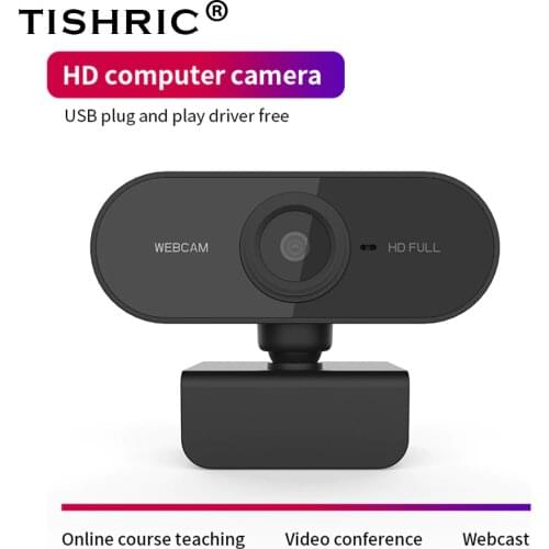 TISHRIC PC01 1080P Webcam 200W HD PC WebCamera With Microphone Rotatable Cameras For Live Broadcast Video Calling Conference