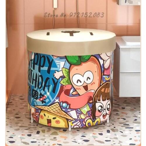 Bath Bucket Adult Folding Household Full Body Thickened Bath Bucket Large Non Inflatable Bathtub Bath Artifact