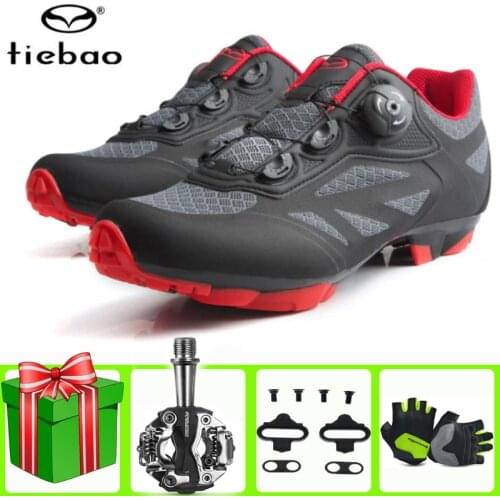 Tiebao Sapatilha Ciclismo Mtb Cycling Shoes Men Sport Bicycle Self-Locking Professional Racing Bike Sneakers zapatillas ciclismo