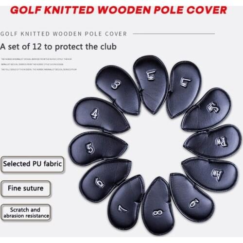 Waterproof Neoprene Golf Club Iron Cover Golf Iron Head Covers Golf Club Iron Headovers Wedges Covers 10pcs/set