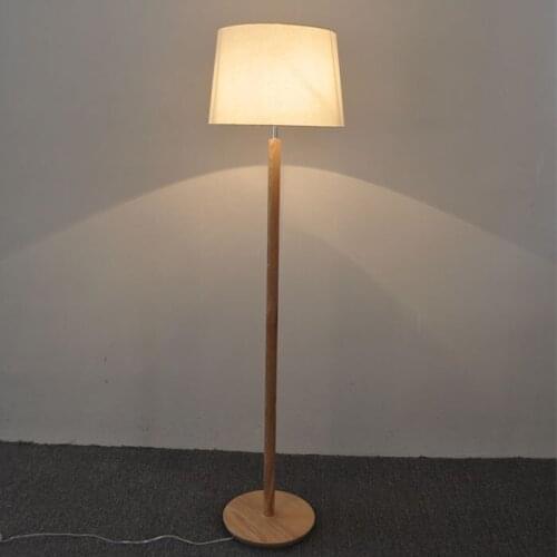 Japanese living room bedroom Nordic simple solid wood foot standing lampstudy table bedside lamps MZ147