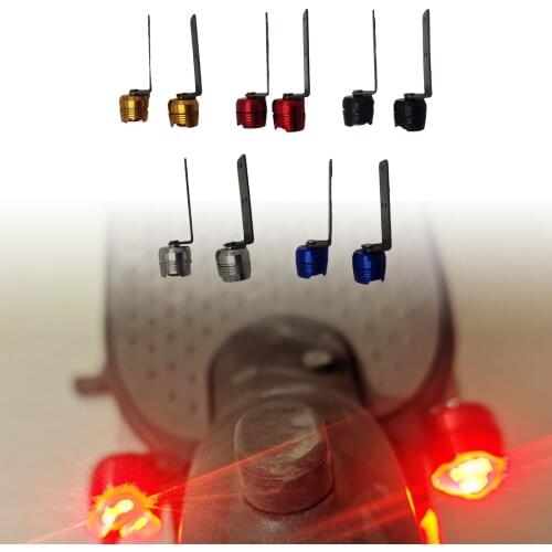 ​1 Pair Electric Scooter Taillight Rear Warning Light Lamp For Xiaomi Mijia M365 3 Modes Aluminum Alloy Shell E-bike Tail Lights
