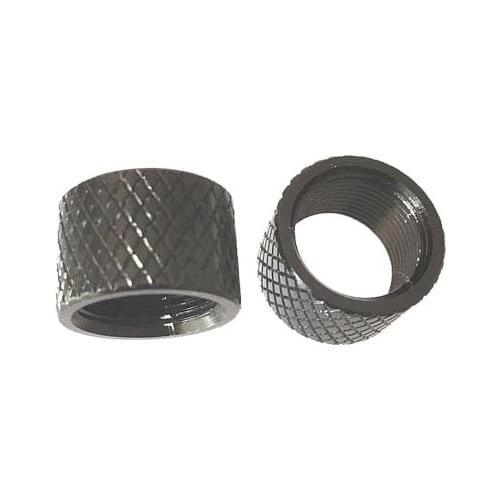 2Pcs Barrel Thread Protector M14x1LH or M14x1RH Barrel Thread Protector. M14x1 Right/Left Thread Black