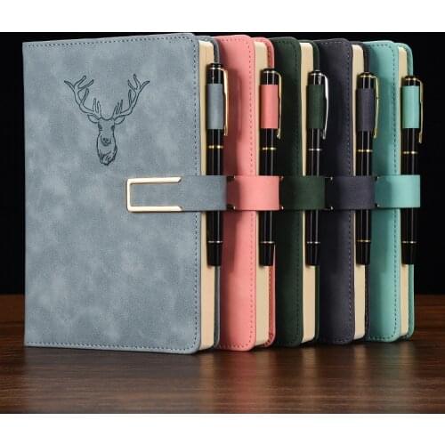 360 Pages Sheep Skin Notebook Customized Hand Account Gift Box Loose Leaf Notepad Extra Thick Book Office Color Changing Leather