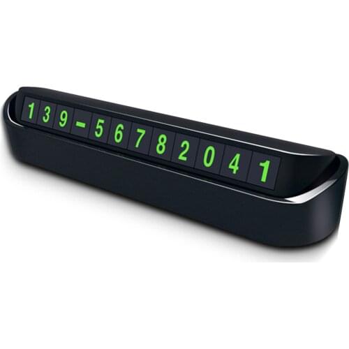 Car Temporary Parking Card Drawer Number Plate Design Temporary Parking Cards With Phone Numbers From 0 To 9 Auto Accessories