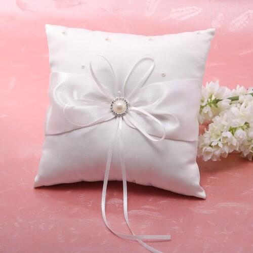 Off White Wedding Ring Bearer Pillows