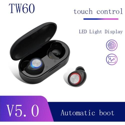 The New Two-in-One TWS 5.0 Bluetooth Headset Wireless Headset Game Headset With Charging Box Sports Music Headset With Microphon