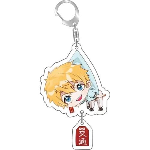 Toilet Bound Hanako Kun Chain for Pants Keychain Anime Man Key Chain Acrylic Kids Key Holder Keyring Pendant Brelok Nene Yashiro