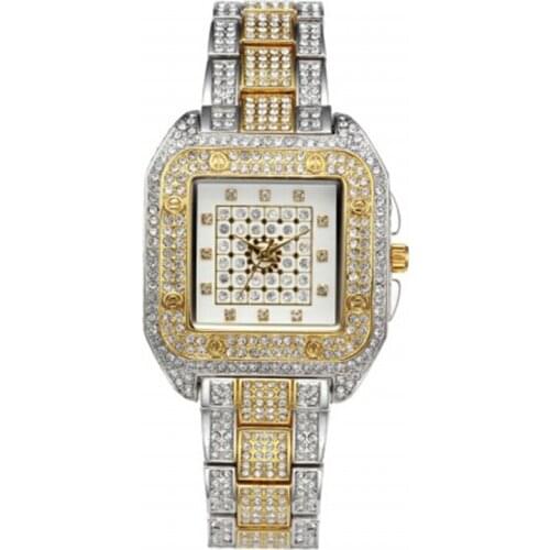 MISSFOX Watches Women Japanese Quartz Watch Movement Pattern Rectangular Classic Elegent Waterproof Female Present V287