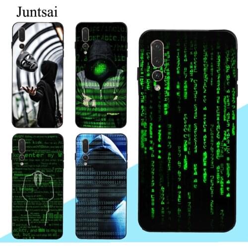 Matrix Hacker Case For Huawei P30 P40 P20 P10 Pro Lite Mate 10 20 30 Lite P Smart 2019 Z