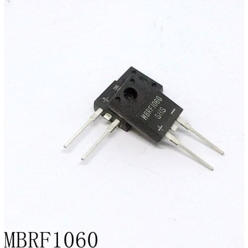 Schottky diode MBRF1060 TO-220F-2 10A/60V 10pcs/lots new in stock