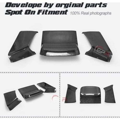 For Nissan 350z RB Style 3 Pcs Carbon Fiber Rear Diffuser Car Back Bumper Spoiler Car accessories Body Kits