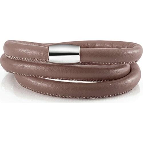 Circles Top Quality 12 Colors Leather Bracelet 60cm 3 Layered Endless Bracelets& Bangle Diy Jewelry 6pcs/lots