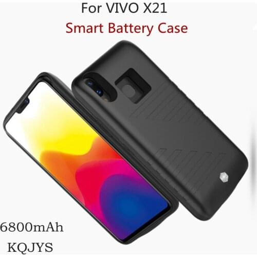 KQJYS 6800mAh Power Bank Battery Charging Power Case For Vivo X21 Portable Backup Battery Chargar Case For Vivo X21 Battery Case