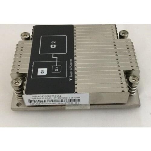 CPU Cooler 677056-001 DL160 GEN8 G8 SERVER HEATSINK 668515-001 HEATSINK for Processor heat sink for Server CPU 2 668515-001