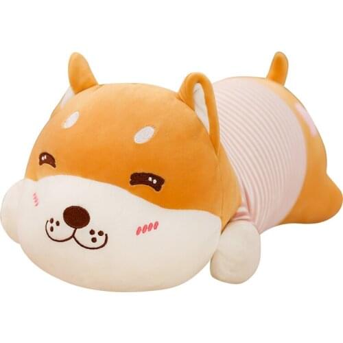 KUY Hot Cute Dog Plush Toys Stuffed Down Cotton Animal Doll Kawaii Corgi Shiba Inu Toys for Children Soft Pillow Birthday Gift
