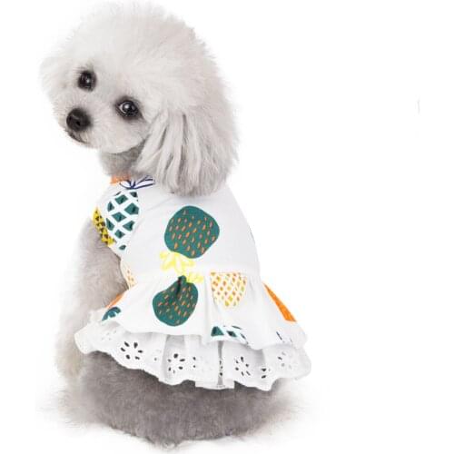 Cute Printed Summer Pets tshirt Puppy Dog Clothes Pet Cat Vest Cotton T Shirt Pug Apparel Costumes Dog Clothes for Small Dogs